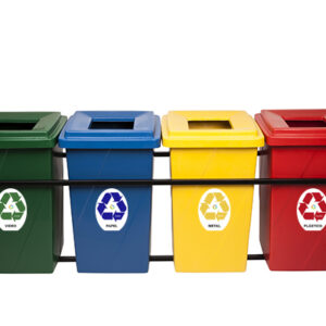 KIT DE LIXEIRA COM ABERTURA SUPERIOR 4x65L, PEMD (KIT)