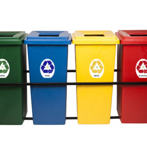 KIT DE LIXEIRA COM ABERTURA SUPERIOR 4x92L, PEMD (KIT)