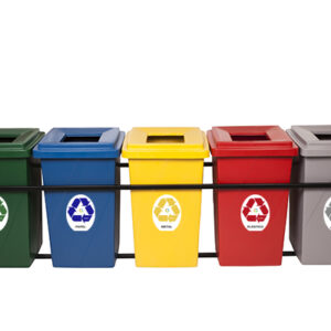 KIT DE LIXEIRA COM ABERTURA SUPERIOR 5x65L, PEMD (KIT)